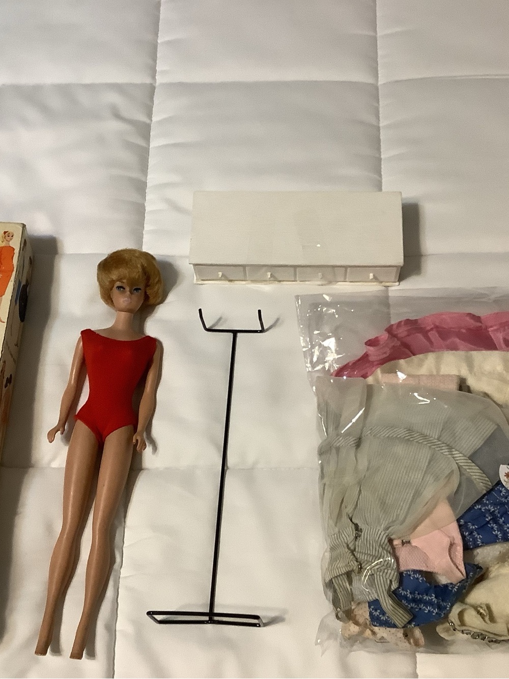 Vintners Bubble cat Barbie with box and clothing, black tags